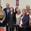photo  une partie du conseil d’administration entourait nawel aïd (au centre) lors de la petite réception organisée en son honneur. 