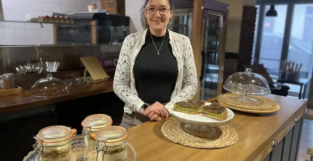 photo  marion collet dans son restaurant, la sablésienne.  &copy;  le maine libre 