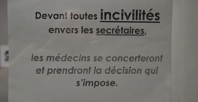 photo  l’équipe du cabinet dentaire est épuisée par les incivilités à répétition.  &copy;   le maine libre 