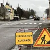 photo les feux, les panneaux de travaux, les panneaux de déviation ont fait leur retour à mortrée. une période de cinq mois de travaux a débuté le lundi 12 janvier.