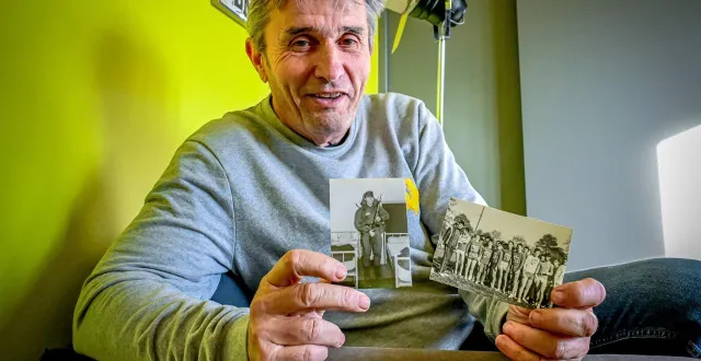 photo  bruno leroy a fait son service militaire en 1978 et se souvient parfaitement de cette année passée sous les drapeaux.  &copy;   le maine libre - yvon loué 
