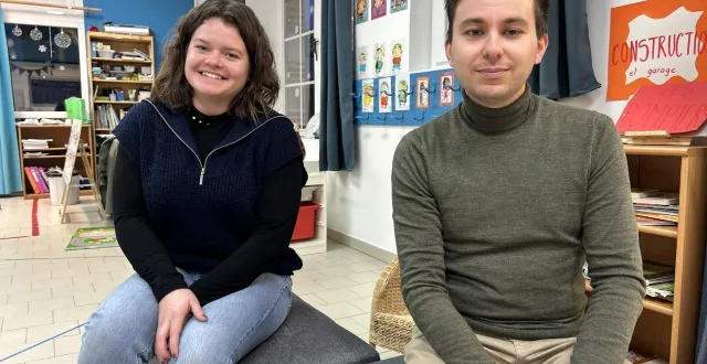 photo  amaury charlet dirige l’école saint-joseph depuis 2021. olivia chevaleyre l’a rejoint à la rentrée de septembre 2025.  &copy;  le maine libre 