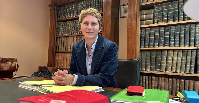 photo  à niort, mercredi 14 janvier 2026. aurore bureau connaît bien l’institution, qu’elle a intégrée en 2014, comme juge.  &copy;  co - gabin chamereau 