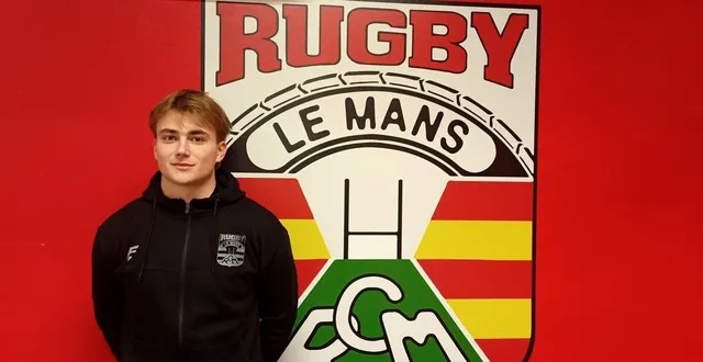 photo  baptiste bebin, nouveau renfort pour le rc le mans.  &copy;  ouest-france 