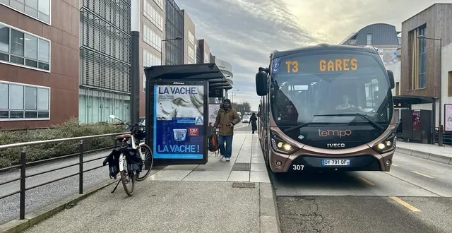 photo  le mans, mardi 13 janvier 2026. c’est sur la ligne tempo t3 entre allonnes et le mans que l’agression des deux vérificateurs de la setram s’est produite, précisément à l’arrêt novaxud.  &copy;  le maine libre 