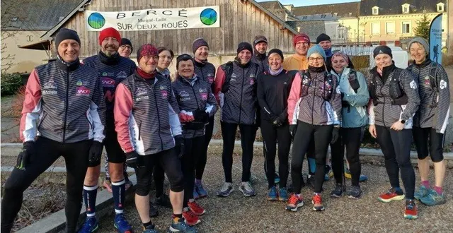 photo  les joggeurs de mulsanne étaient venus en force.  &copy;  le maine libre 