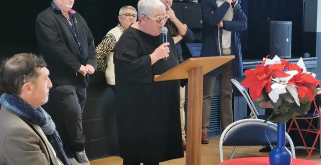 photo  irène boyer a présenté ses derniers vœux de maire samedi 10 janvier.  &copy;  le maine libre 