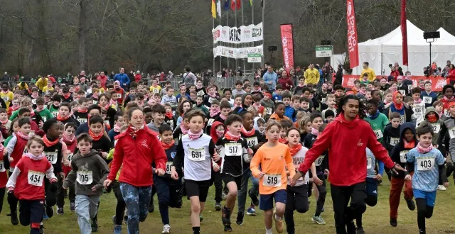 photo  ce vendredi 16 janvier 2026, au bois de l’épau au mans (sarthe), les courses scolaires usep ont ouvert la 43e édition du cross ouest-france.  &copy;  jérôme fouquet/ouest-france 
