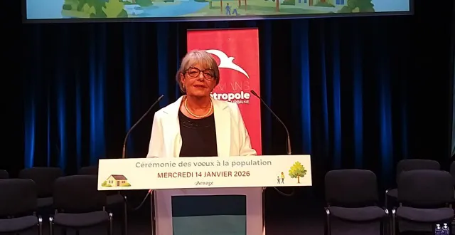 photo  mercredi 14 janvier, eve sans, a présenté ses derniers vœux en tant que maire.  &copy;  ouest-france 