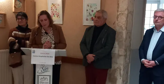 photo  chantal jourdan, députée ; marie sourdaine, directrice déléguée ; mostafa maachi, président du conseil de surveillance et patrick faugerolas, directeur du centre hospitalier d’alençon mamers.  &copy;  ouest-france. 