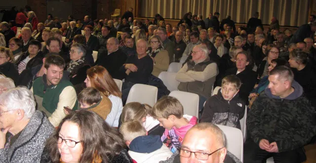 photo  une partie du public lors de la cérémonie des vœux de la maire, mercredi. 