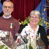 photo daniel leroy et catherine lanceleur, deux agents de la commune, ont été médaillés au cours de la cérémonie des vœux.