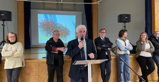 photo  la cérémonie des vœux du maire a eu lieu à thorée-les-pins vendredi 9 janvier 2026.  &copy;  le maine libre – louis gohin 