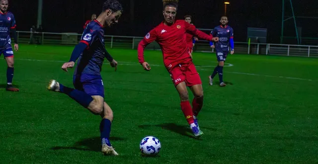 photo  le mans fc b (r1), ici en championnat, sera favori face à saint-pierre-montrevault (r2) samedi 17 janvier 2026.  &copy;  archives le maine libre 