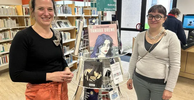 photo  hélène dupont (à gauche), responsable du réseau de lecture publique de la bibliothèque, et gwenaëlle hubert, coordinatrice de ce réseau.  &copy;  le maine libre 