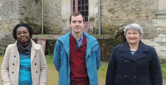 photo  bertille wasiak, guillaume jouanneau et françoise vadot. ils préparent une liste pour les prochaines élections municipales.  &copy;  ouest-france. 