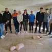 photo  les acteurs de la journée de formation aux premiers secours au club de football f2c dispensée par la protection civile. 