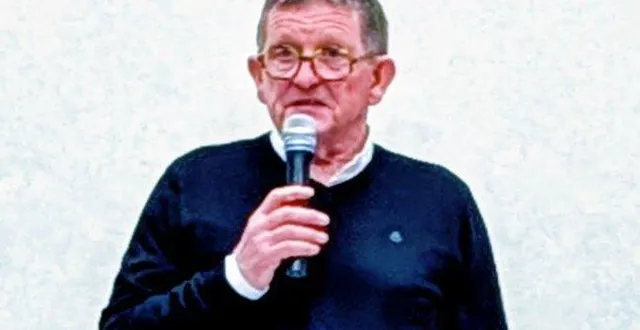 photo  jean-marie delange durant son discours pour les vœux de 2026.  &copy;  ouest-france 