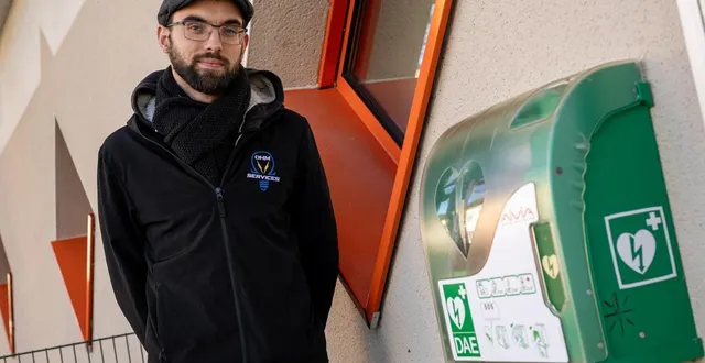 photo  alerté via l’application staying alive, michel fau, 32 ans, a pu lancer un massage cardiaque avant l’arrivée des pompiers et du samu, à arnage, le 29 décembre 2025.  &copy;  le maine libre - xavier sarrat 