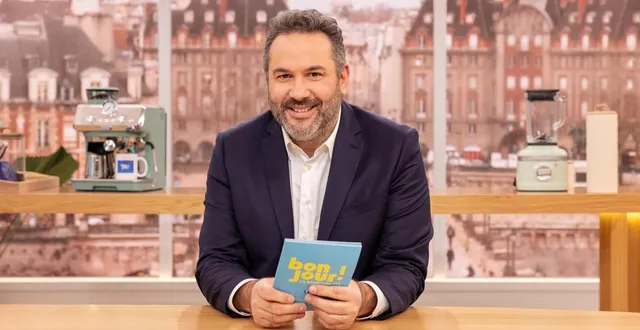 photo  bruce toussaint dresse le bilan de « bonjour ! la matinale de tf1 » après deux ans de diffusion.  &copy;  lucie cosnier / tf1 
