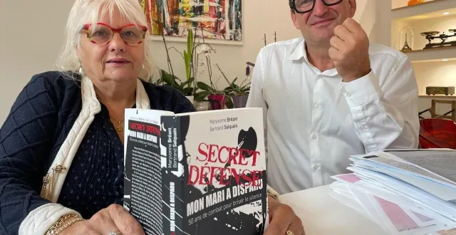 photo  maryvonne bréant et bertrand salquain présentent l’ouvrage « secret défense. mon mari a disparu. 50 ans de combat pour briser le silence », paru chez max milo en 2024.  &copy;  archives co 