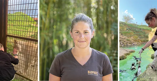 photo diane thollin, soigneuse au bioparc depuis 5 ans &copy; bioparc
