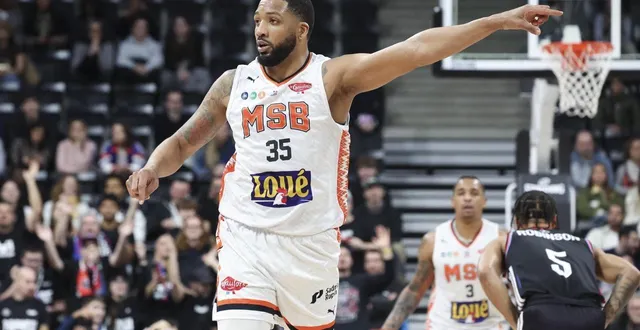 photo  contre paris basket, tashawn thomas a été l’une des satisfactions mancelle, le 18 janvier 2026.  &copy;  maxppp 