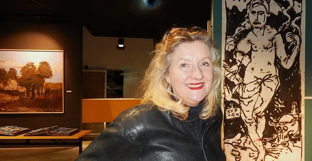 photo  l’artiste peintre charlotte de maupeou expose « peintures, peinture » au centre d’art fiaa, à la visitation, au mans, jusqu’au 10 mai 2026.  &copy;  ouest-france 