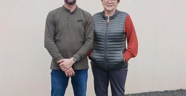 photo  nicolas halilou et jacqueline tessier, une de ses ex-colistières.  &copy;  ouest-france 
