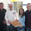 photo de gauche à droite : thierry foulon, céramiste ; pierre deuzet, chef cuisinier ; stéphanie cormier, directrice du cfa ; et thierry bizeul, proviseur du lycéeagricole.