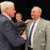 photo  philippe richard, maire, reçoit la médaille d’honneur régionale, départementale et communale des mains du sénateur de la sarthe jean-pierre vogel. 