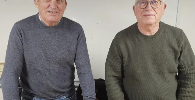 photo  de g. à dr. : jean-pierre bertrand et jean-pierre bouteiller.  &copy;  co 