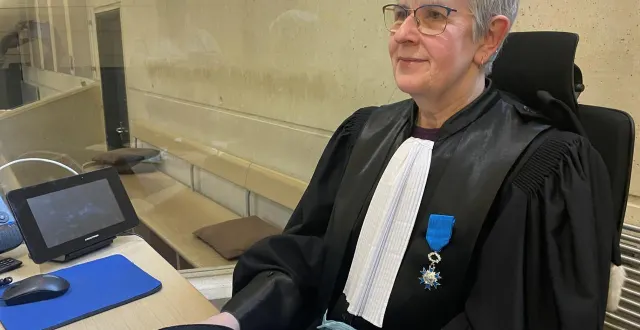 photo  carine halley, procureure de la république du mans, lors de l'audience solennelle de rentrée, lundi 19 janvier 2026.  &copy;  ouest-france 