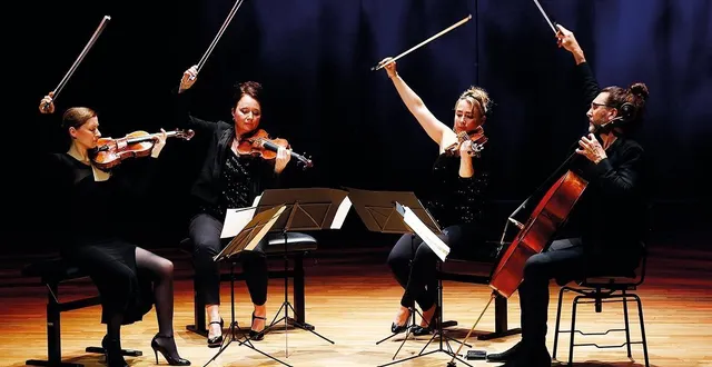 photo  le quatuor à cordes psophos se produira avec alexei birioukov (balalaïka) le dimanche 25 janvier 2026 dans le cadre de la folle journée de nantes à la flèche, festival rival de ma région virtuose programmé aux mêmes dates.  &copy;  dr 