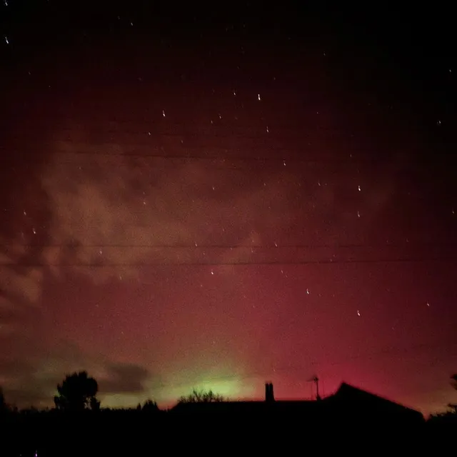 photo les aurores boréales ont aussi été observées à maulévrier.  ©  sandrine huort