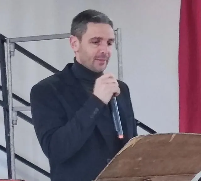 photo anaël robert, maire, a délivré un discours d’ordre général lors des vœux.  ©  ouest-france