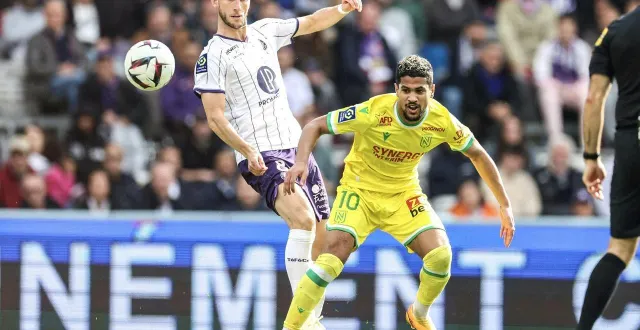 photo  branco van den boomen, ici en 2023 avec toulouse, face au nantes de blas.  &copy;  archives afp 