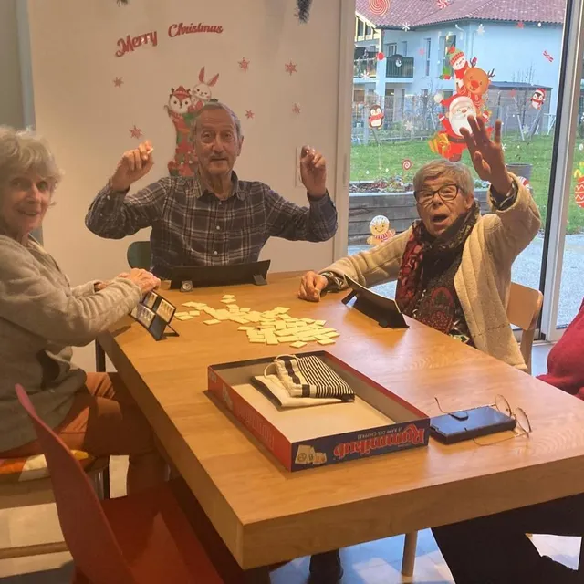 photo les résidents peuvent jouer à des parties de rummikub effrénées.  ©  annabelle pachon