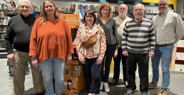 photo  angers, sadel, le 14 janvier 2026. les compagnons des terroirs aux côtés des enseignantes et du représentant de l’enseignement catholique.  &copy;  co 