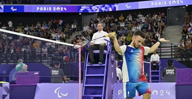 photo  le badiste sautronnais charles noakes a remporté le titre paralympique sh6 aux jo de paris 2024.  &copy;  archives presse océan – nathalie bourreau 