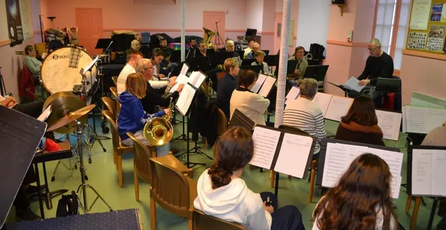 photo  ultimes répétitions avant le concert du samedi 24 janvier 2026.  &copy;  le maine libre 