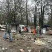 photo le démantèlement d’un bidonville est en cours près d’angers (maine-et-loire), ce mercredi 21 janvier 2026.