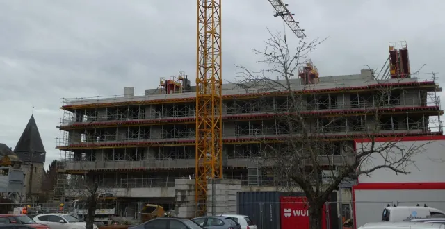 photo  le budget 2026 de coulaines (sarthe), prévoit 241 000 € pour l’achat d’un appartement pour les stagiaires médicaux. il est en cours de réalisation au 5e et dernier étage de l’immeuble de la maison de santé pluridisciplinaire.  &copy;  ouest-france 