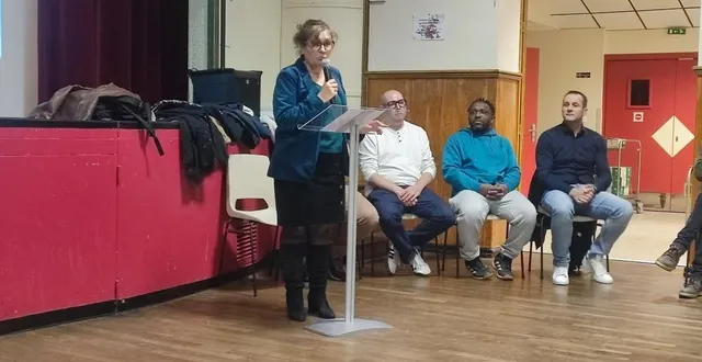 photo  marie-noëlle richard, maire d’angrie, qui se représente, a dirigé les vœux 2026  &copy;  . ouest-france 