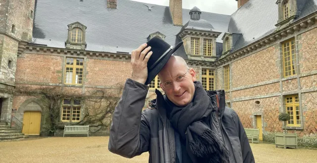 photo  hervé yannou, l’administrateur du château.  &copy;  ouest-france 