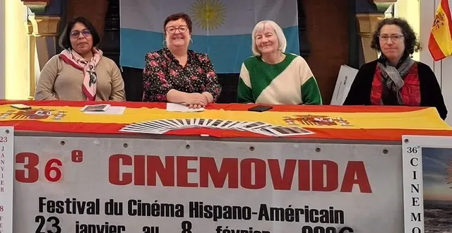 photo  alina santa cruz, laurence anne, catherine gentile, adjointe à la culture et marie-isabelle bea, trésorière de la mancha.  &copy;  ouest-france 