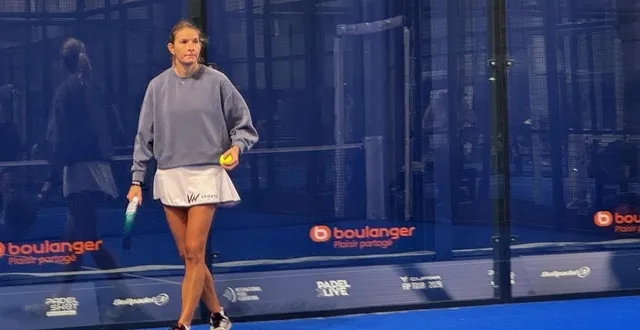 photo  alix collombon est, avec sa partenaire jana montes, la tête de série n° 1 du tableau féminin du padel x live.  &copy;  ouest-france 