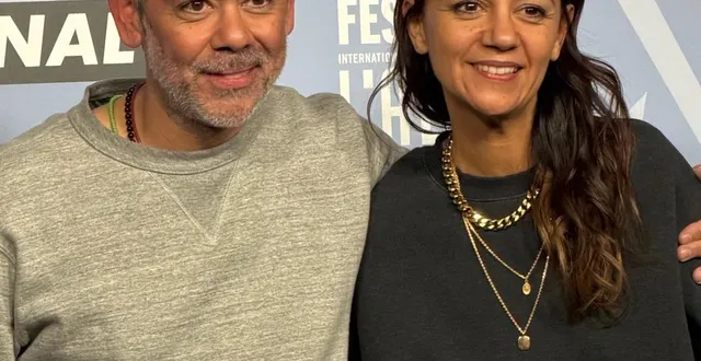 photo  manu payet et marie-julie baup, les héros du film « deviens génial », présenté au festival de l’alpe d’huez  &copy;  ouest-france 