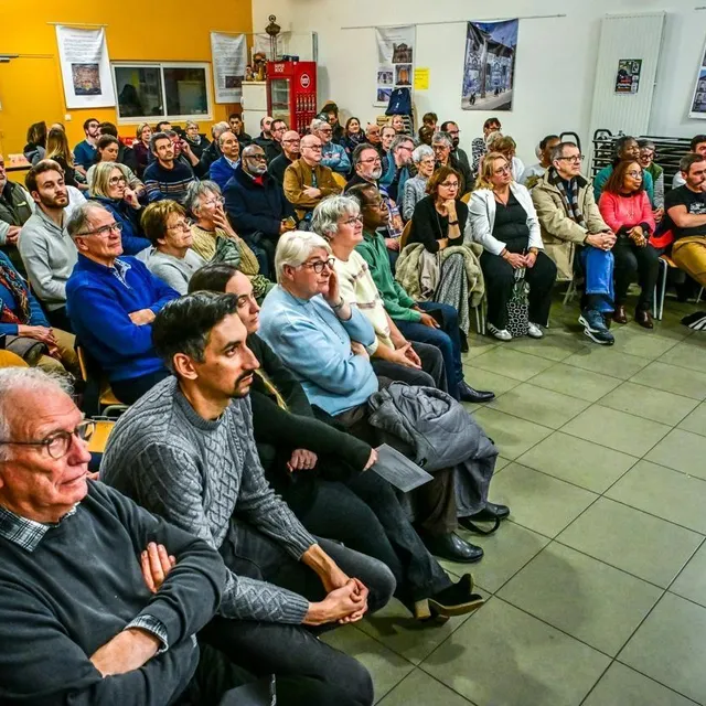 photo allonnes, jeudi 22 janvier 2026. gilles leproust a officialisé sa candidature lors d’une réunion publique de synthèse à la salle yvon-luby.  ©  le maine libre - yvon loué