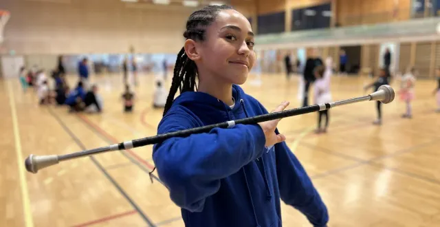 photo  marley vallejo, 14 ans, a commencé le twirling depuis 5 ans. elle coache désormais de jeunes sportives.  &copy;  ouest-france 